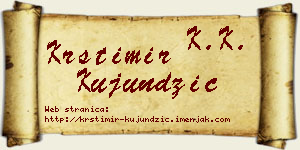 Krstimir Kujundžić vizit kartica